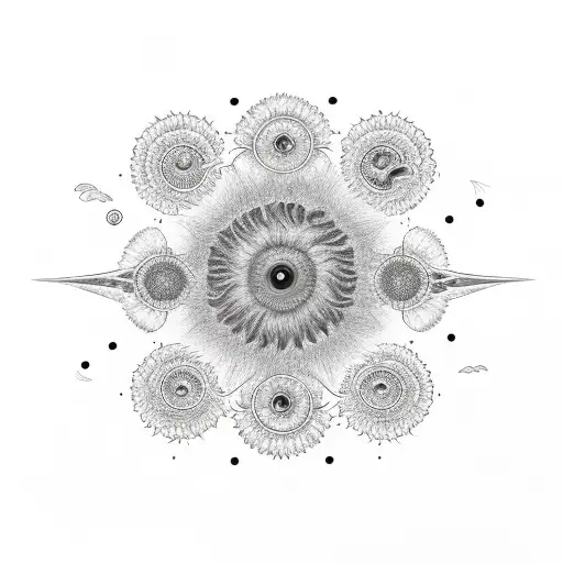 shine lettering with i as a sunflower and semicolon at the end as sun anf moon and a plane with a tail number of N1125A tattoo design idea