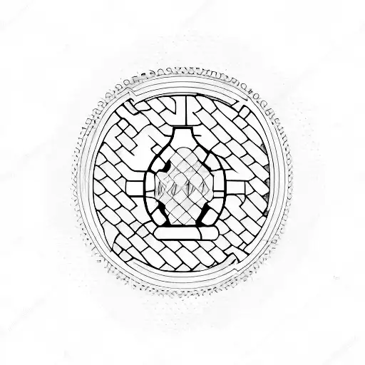 car gear shift pattern tattoo design idea