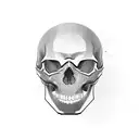 have skull, have agv motorcycle helmet, two katanas on the bag round, Sakura tree and a Suzuki GSXR 600 2019 parked  tattoo design idea