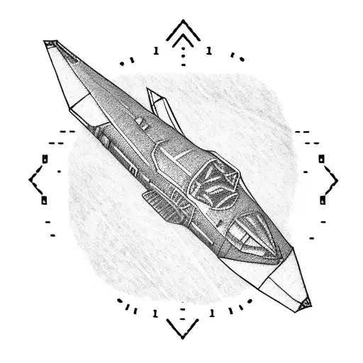 Small paper airplane with indicated condensation line and a small semicolon at the end of the condensation line tattoo design idea