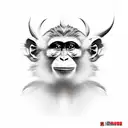 Monkey King tattoo design idea