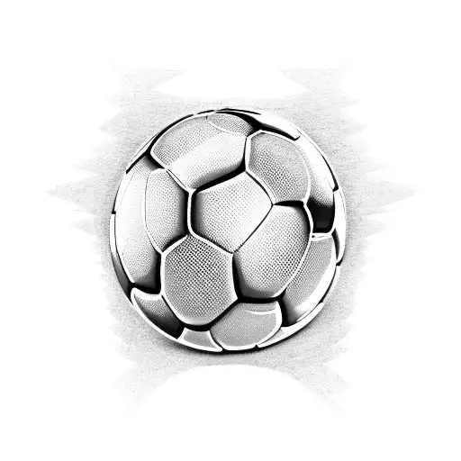 Fiat 500 transformed into a soccer ball tattoo design idea