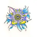 passionflower tattoo design idea