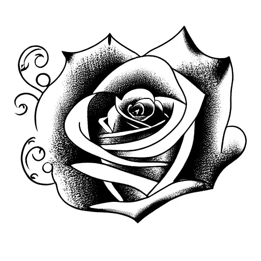 Enchanted Rose from Beauty and the beast, but the strm is in the shape of a veluptuous plus sized woman. tattoo design idea