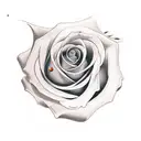 long stem Rose under a class dome, and the stem is in the shape of a veluptuous plus sized woman. tattoo design idea
