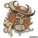 757 area code tattoo design idea