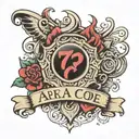 757 area code tattoo design idea