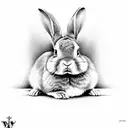 rabbit roger  tattoo design idea