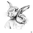 rabbit roger  tattoo design idea