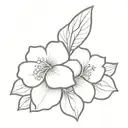 888 angel number with hydrangea flower tattoo design idea