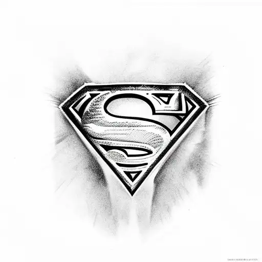 superman tattoo design idea
