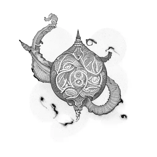 opium tattoo design idea