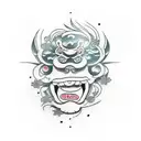 cartoon computer with text: work less, smile more tattoo design idea