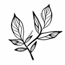 two crabapple tree blossoms tattoo design idea