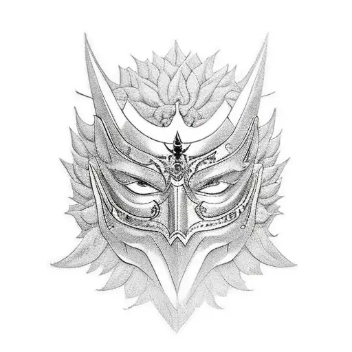 Persona 5 Royal mask with Arsene  tattoo design idea
