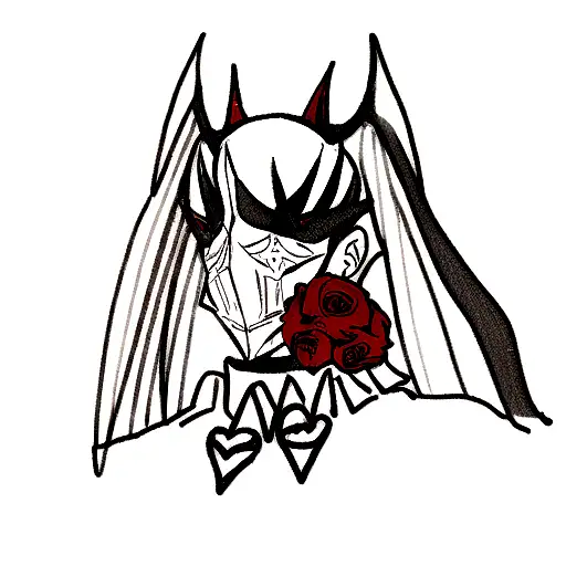 Persona 5 Royal mask with Arsene  tattoo design idea