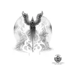 a burning desire and faith tattoo design idea
