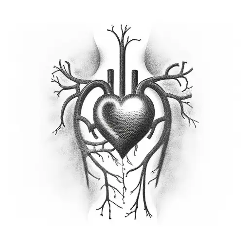 heart transplant survivor  tattoo design idea