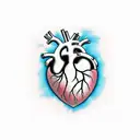 heart transplant survivor  tattoo design idea