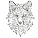 Fox tattoo design idea
