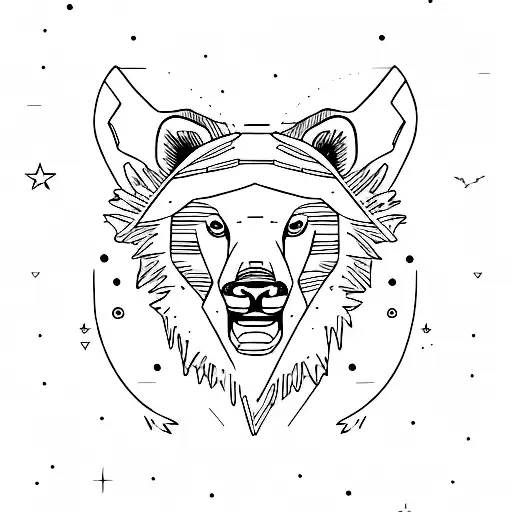 ursa minor ursa major tattoo design idea