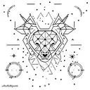 ursa minor ursa major constellations tattoo design idea
