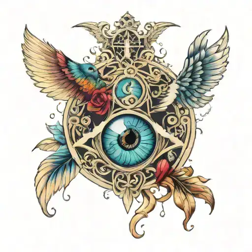 vision and visionary ideas and creative tattoo design idea