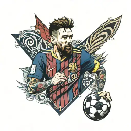 Messi tattoo design idea