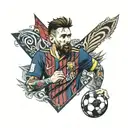 Messi tattoo design idea
