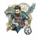 Messi tattoo design idea