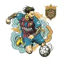 Messi tattoo design idea