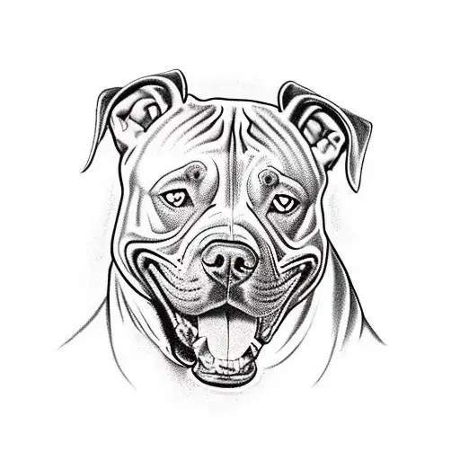 A realistic portrait of a pit bull wearing a Green Bay Packers jersey surrounded by a collection of sports cards tattoo design idea