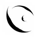 dark spiral tattoo design idea