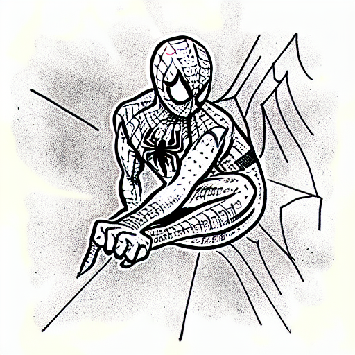 spider-man tattoo design idea