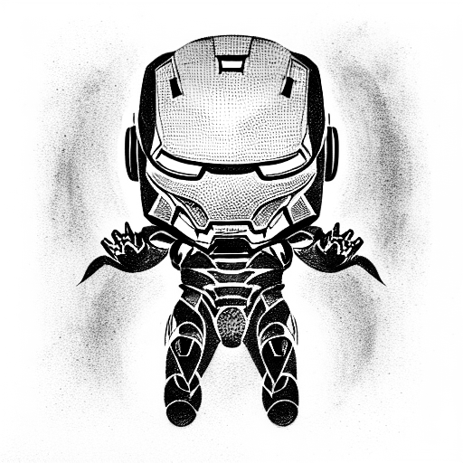 iron man tattoo design idea