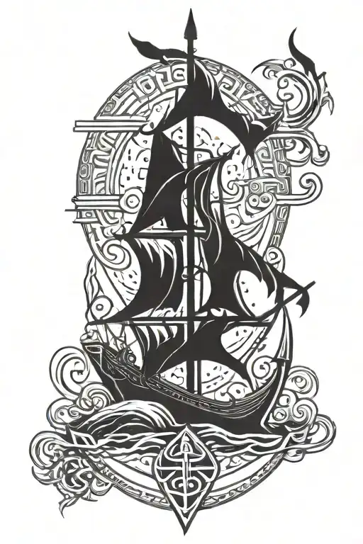 Tor, Vikings, Valhalla symbol tattoo design idea