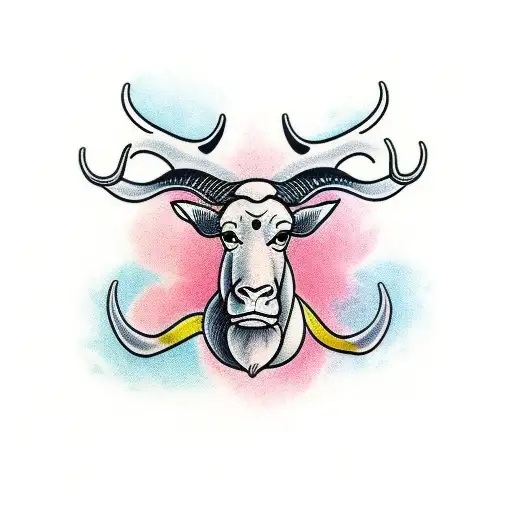 eland tattoo design idea