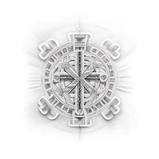 cross tattoo design idea