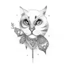 small love presenting tatoo  tattoo design idea