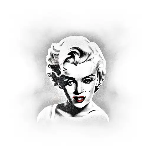 Marilyn Monroe Ireland Flag  tattoo design idea