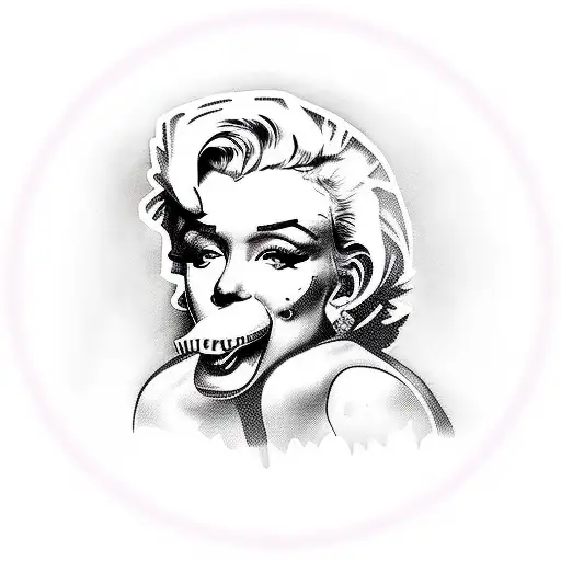 Marilyn Monroe gorilla tattoo design idea