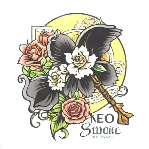 catholic with spanish quote  tattoo design idea