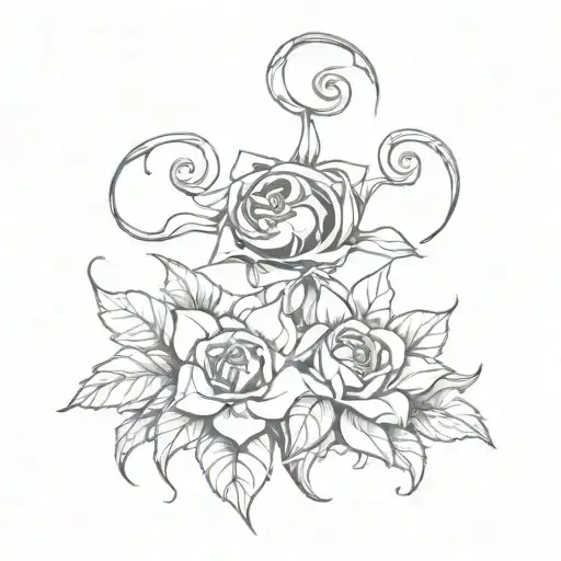 sallys flower from nightmare before christmas  tattoo design idea