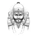 Parshuram  tattoo design idea