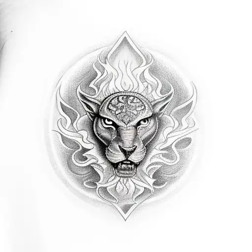 fire water earth air tattoo design idea