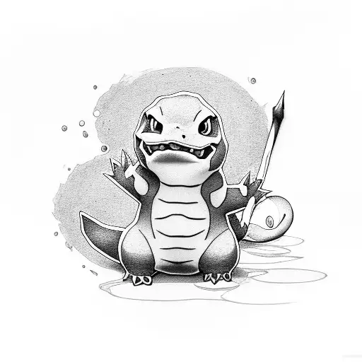 charmander tattoo design idea