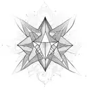 fantasy dark shadow star  tattoo design idea