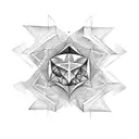 fantasy dark shadow star  tattoo design idea