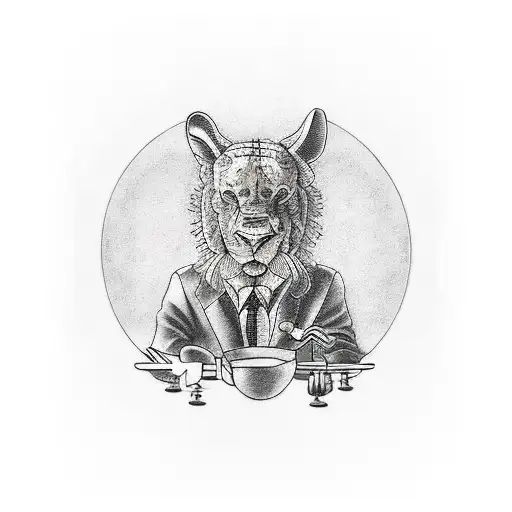 the last dinner with the best rappers in history tattoo design idea