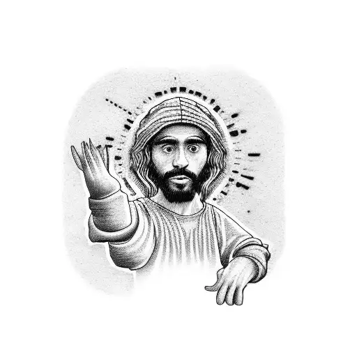 the last supper with the best rappers in history tattoo design idea